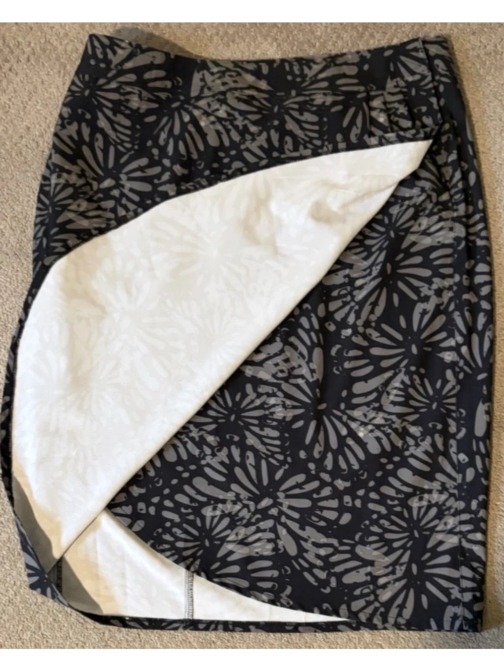 RipSkirt SHIBORI CHARCOAL cover up wrap skirt length 3 women’s size Large - Picture 10 of 13